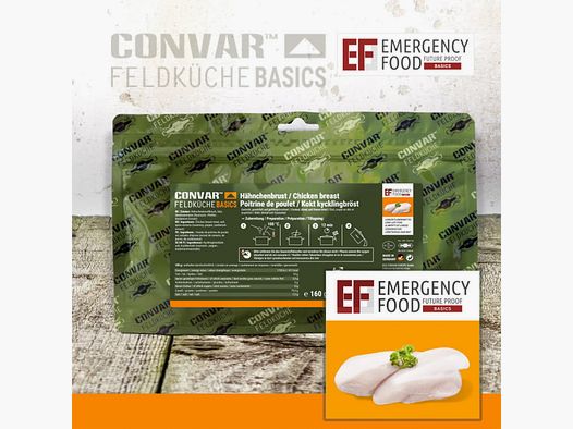 CONVAR Veldkeuken CONVAR Veldkeuken Basis Kipfilet 160 g