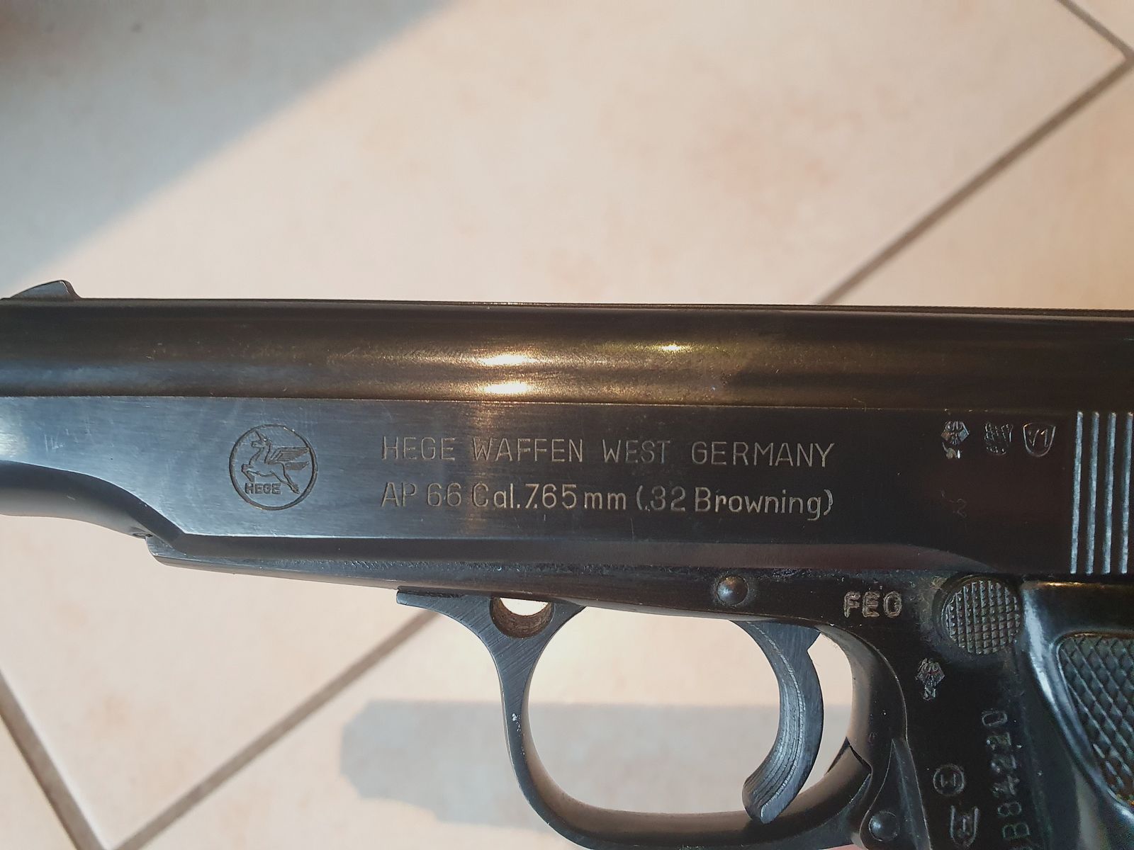 Automatik Pistole Kaliber 7,65 Hersteller Hege Waffen