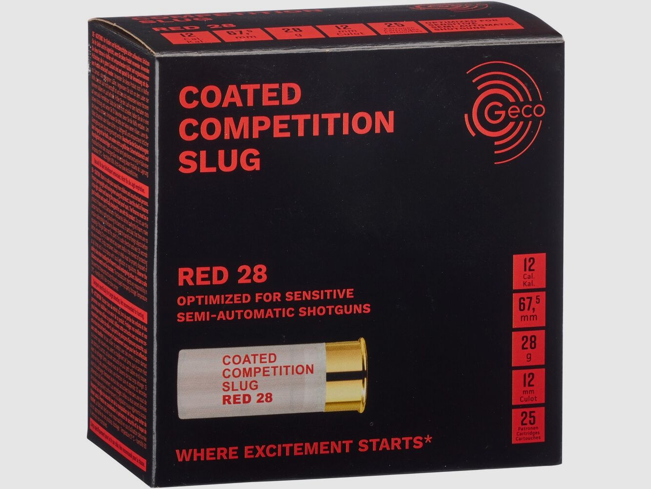 Geco 12/67,5 Coated Competition Slug Czerwony 28g, zdjęcie 1 z 3