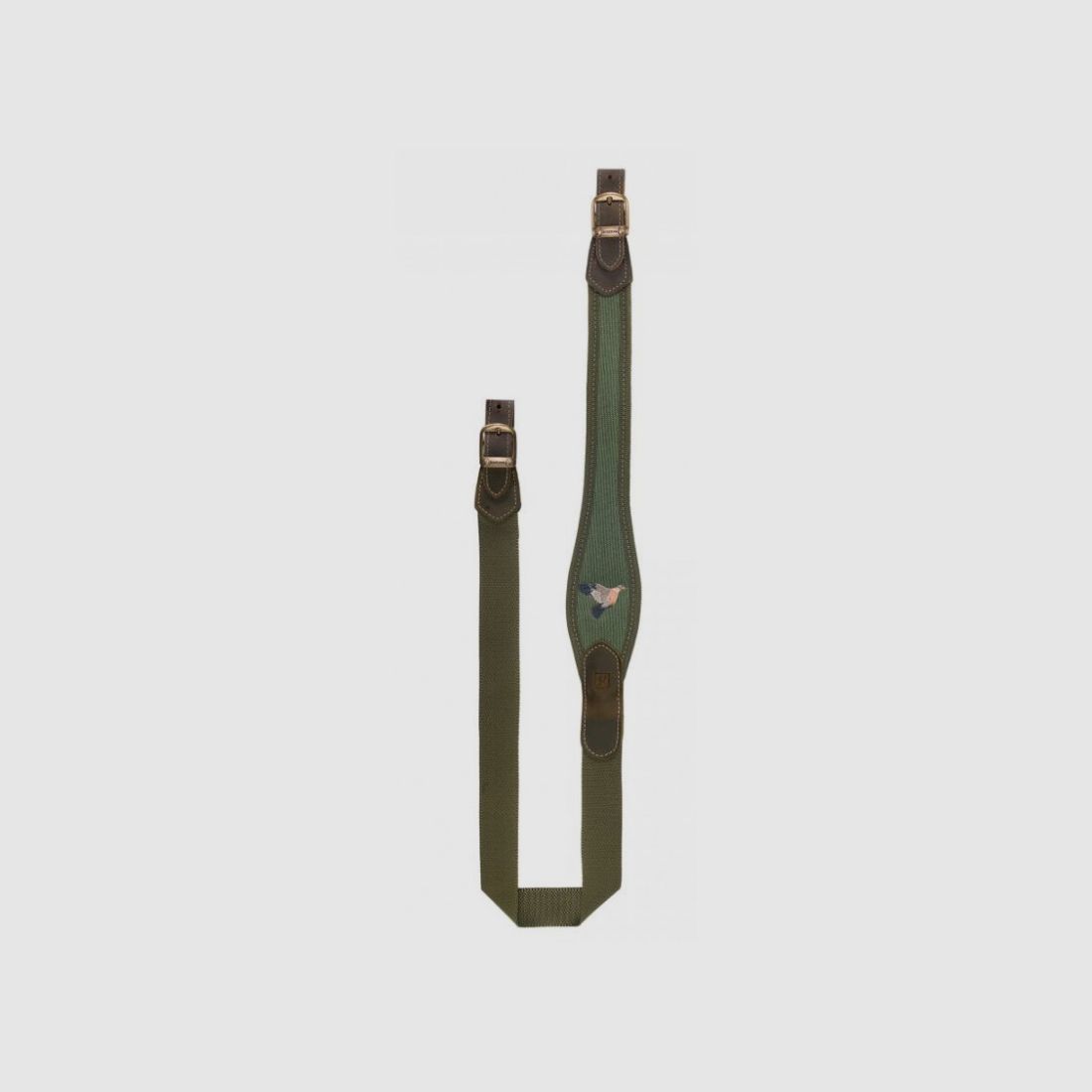 Gewehrtragegurt Riserva mit Taubenstickerei aus grünem Cordura Art. R2338 RISERVA, Bild 2 von 3
