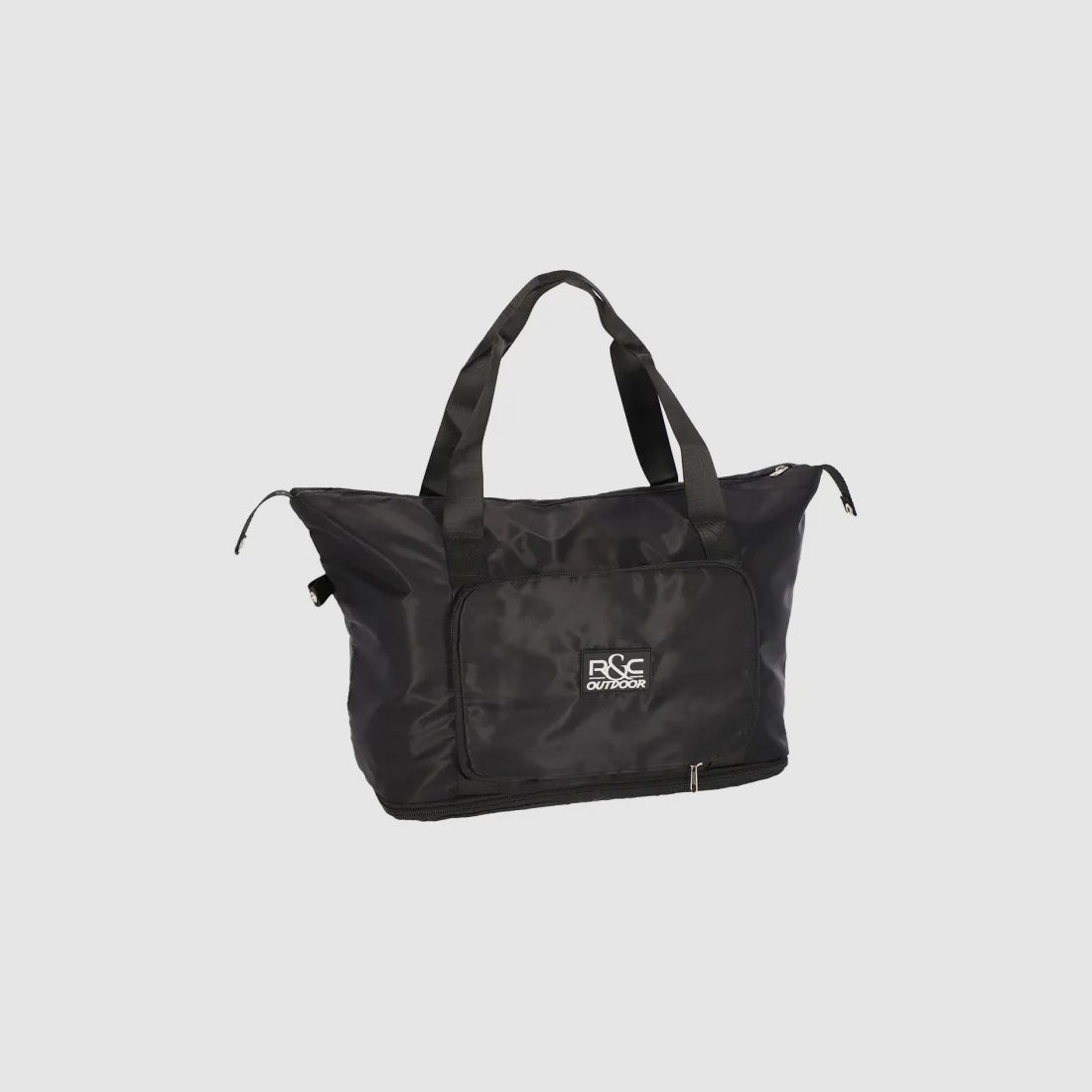 Bolsa de viaje negra plegable