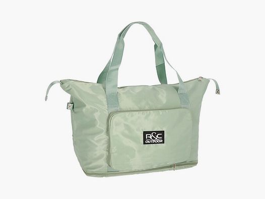 Travel Bag Pastellgrün faltbar - Tasche für Reise + Strand + Einkauf - mit Verlängerung