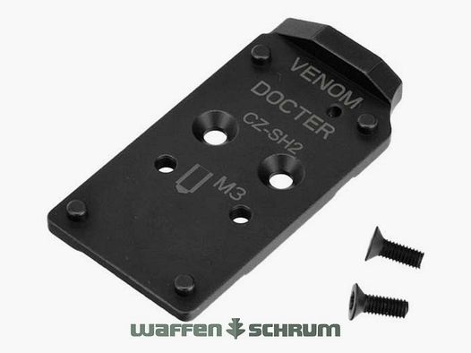 Piastra adattatore CZ per Docter / Vortex / Venom compatibile con Shadaow 2 OR