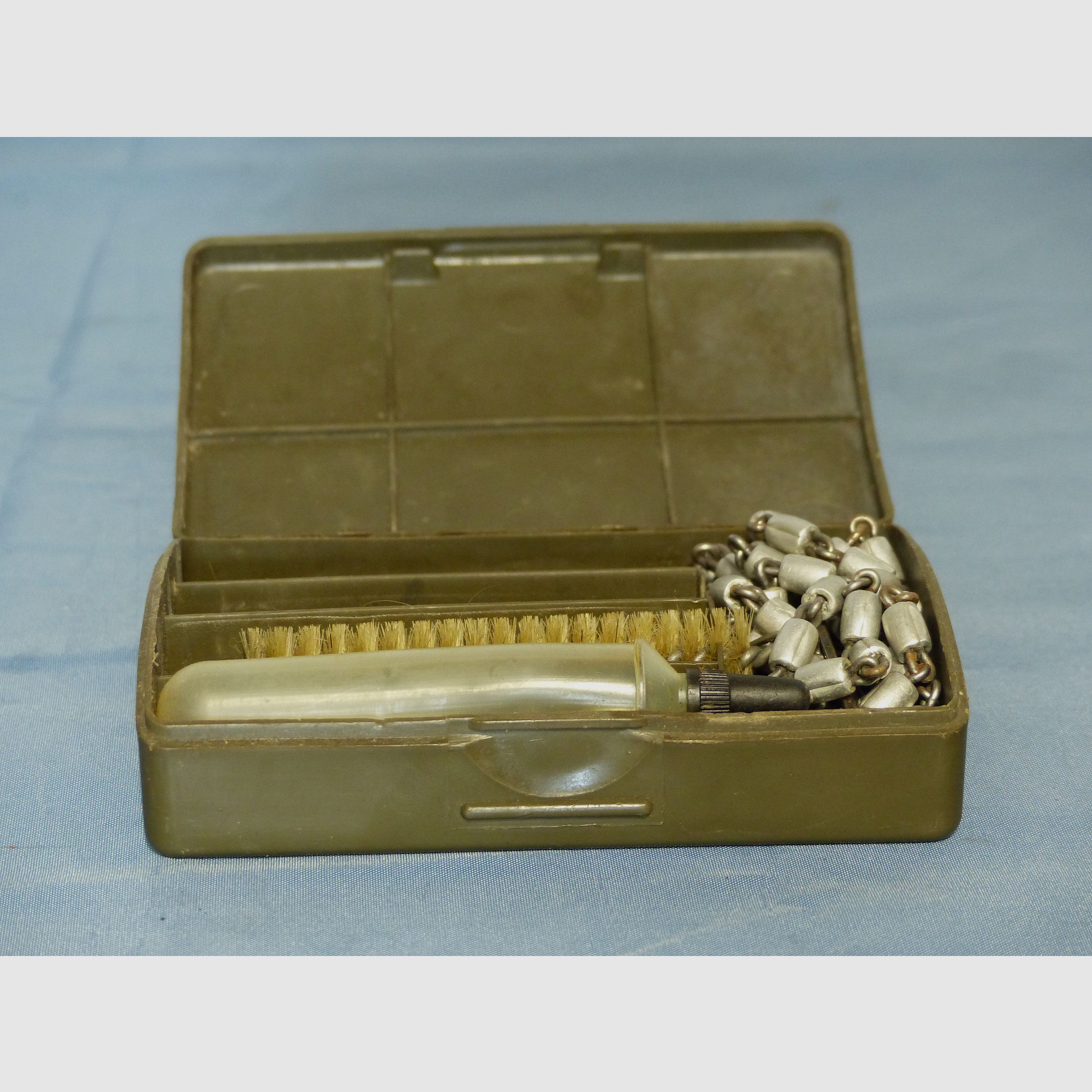 Bundeswehr BW 3 pieces of training ammunition cartridge projectiles blue G3 cleaning equipment 60s 70s