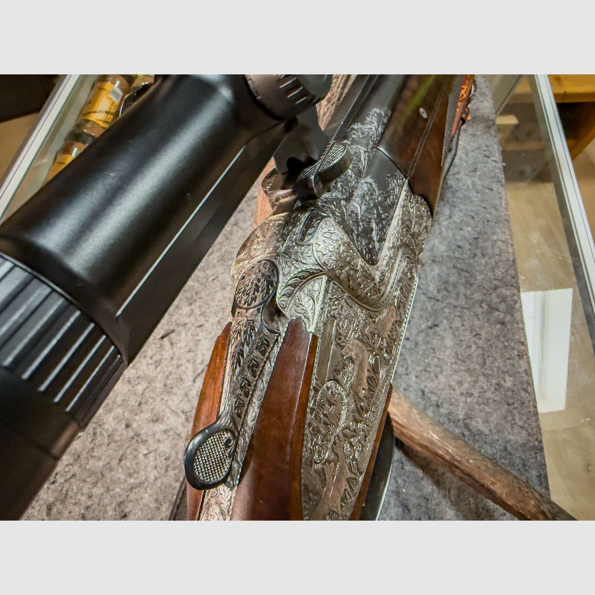 BBF 7X65R / 12/70 with 5.6×52 R insert barrel – from the possession of Gerhard Stauch (GDR) with interchangeable barrel