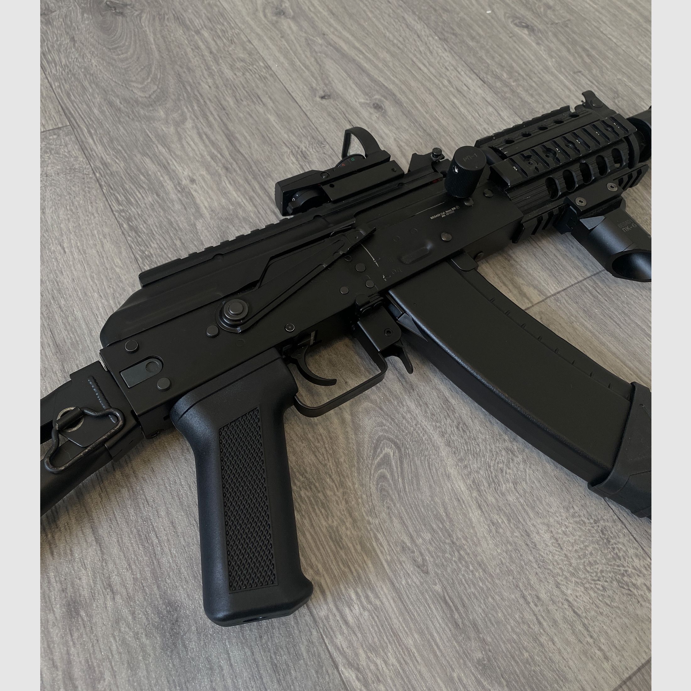 Begadi AK-74UN "SPORT" Gen. 5 S-AEG (Variohead, PRO HopUp, Begadi CORE EFCS / Mosfet) Upgraded F-Stempel