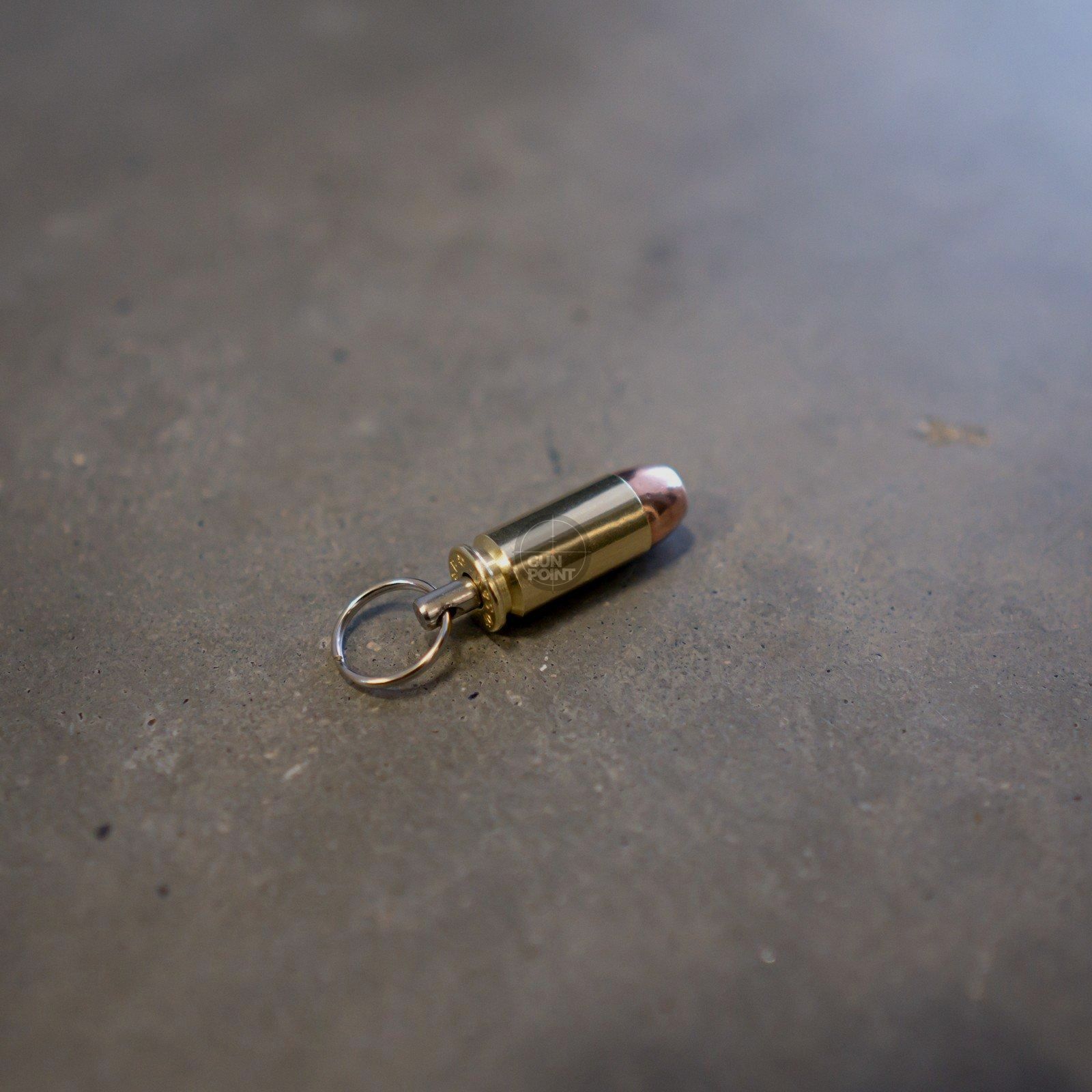 BULLET KEYCHAIN .40 S&W Full Metal Jacket Flat Nose