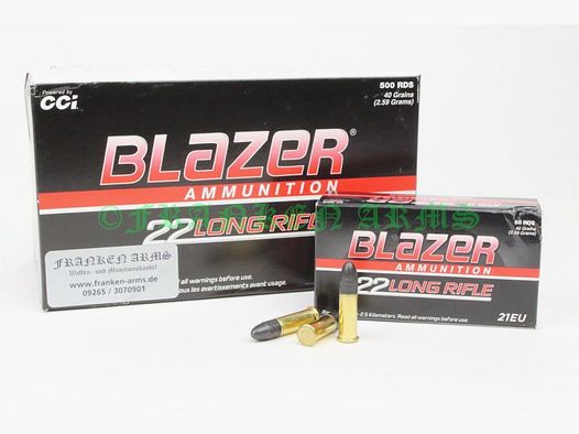 CCI BLAZER HV .22 l.r. 40gr. 2,59g 50 pezzi prezzo per quantità