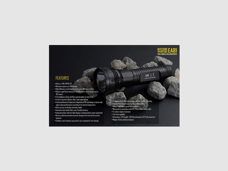 Nitecore EA81 LED-Taschenlampe 2150 Lumen, Bild 19 von 19