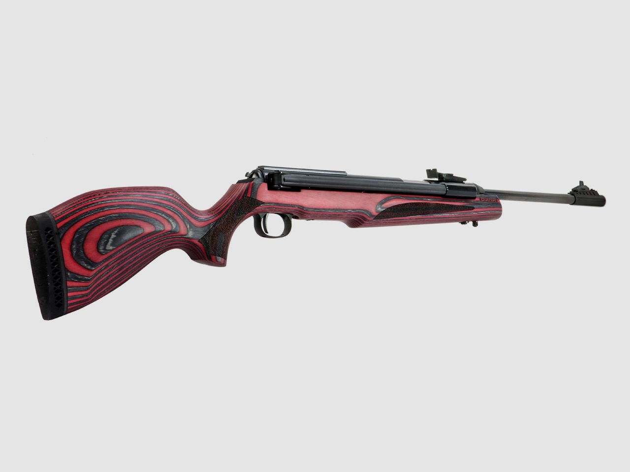 Starrlauf Luftgewehr Diana 54 Airking Pro Laminated rot schwarzer Schichtholzschaft Kompensator Kaliber 4,5 mm (P18)