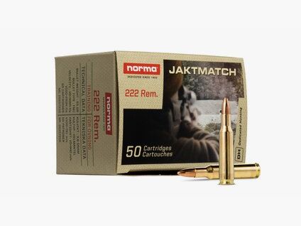 NORMA Jaktmatch .222 Rem. FMJ 3,6g/55gr