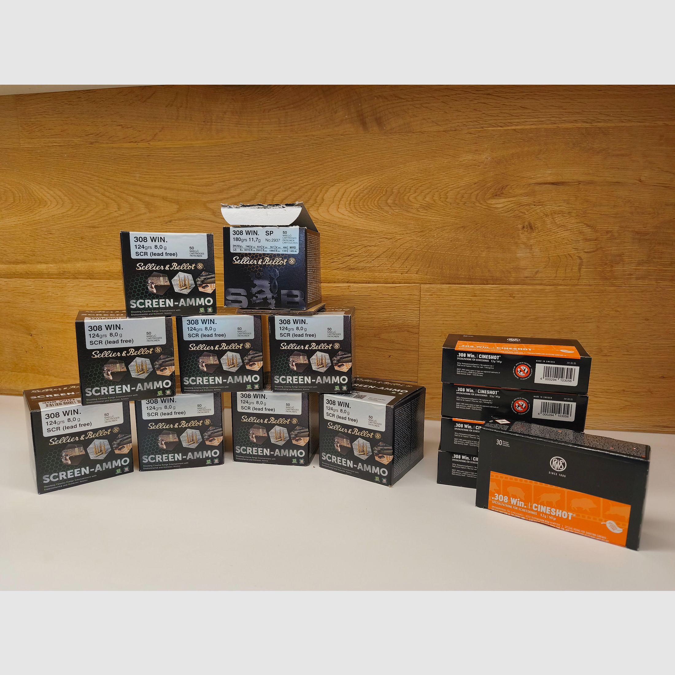 582x .308 Win – Munitiepakket voor schietbaan – Sellier & Bellot, RWS – 85,8 ct/shot