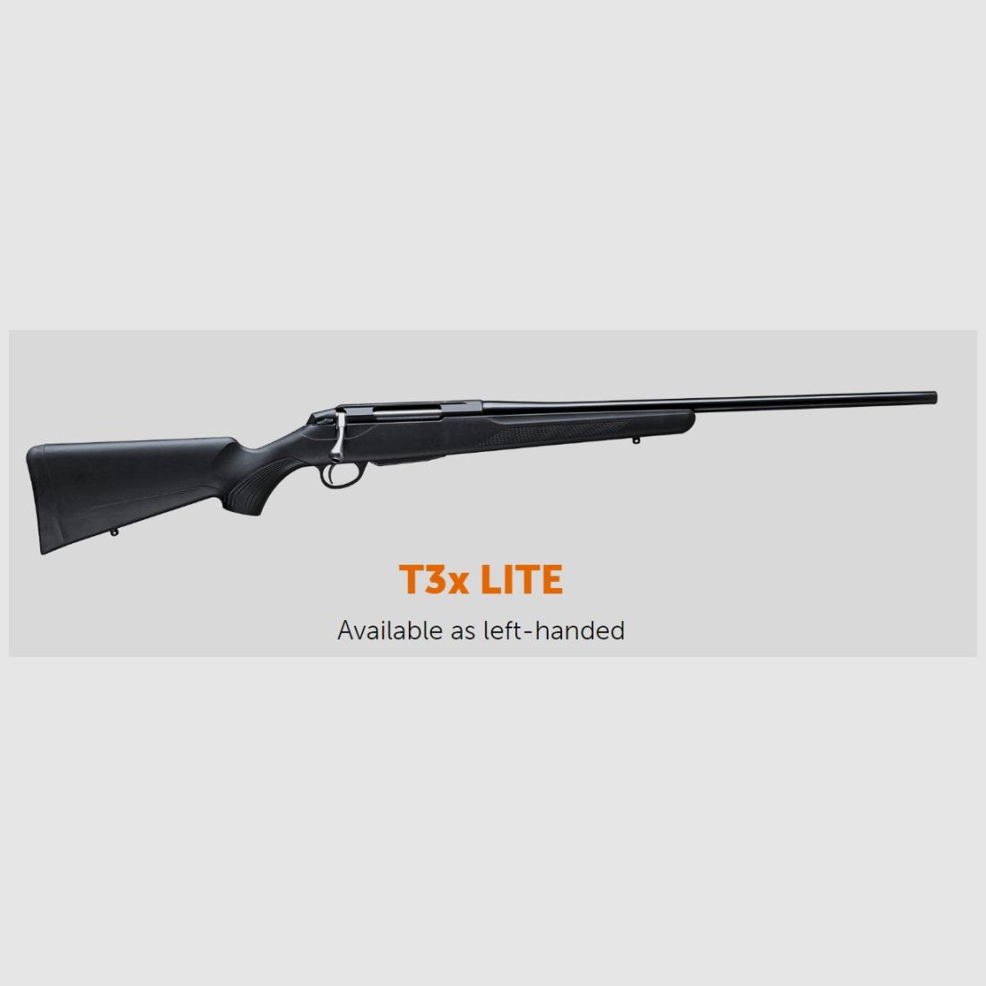TIKKA Mod. T3x Lite Stainless carabine à verrou, courte, différents calibres, détente directe, sans organes de visée, image 1 sur 3