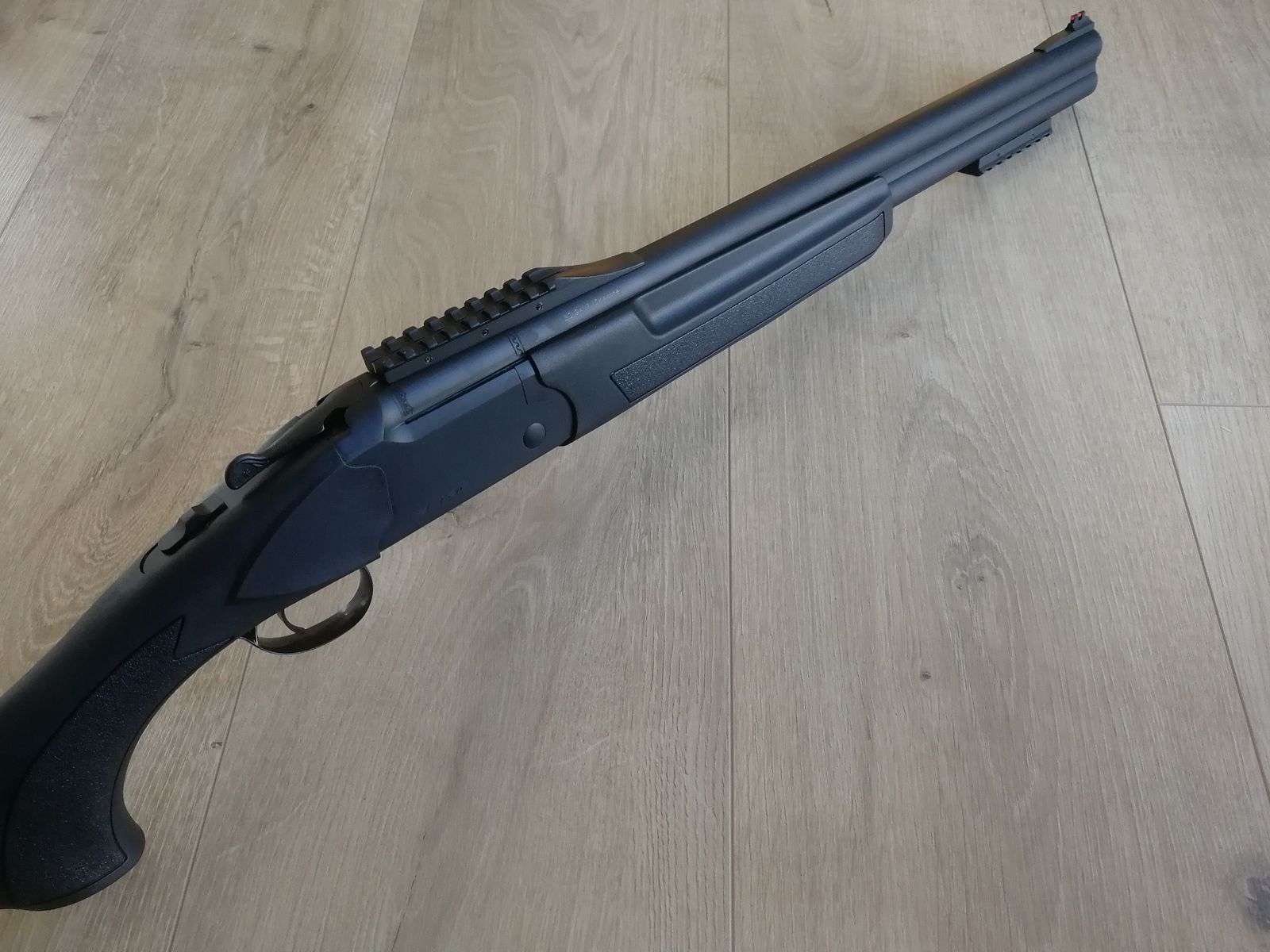 Bockdoppelflinte Bockflinte Kaliber 12/76 KHAN ARMS A-TAC Schrotflinte 51cm Tactical Picatinny Jagd Sport Defense *NEUwertig*