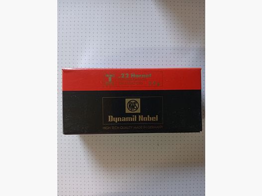 .22 Hornet cartouches