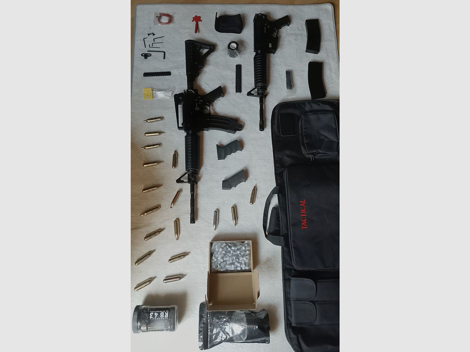 2x .43 RAM Makierer Sturmgewehr 1R Gewehr Umarex CO2 Druckluft Set Sammlung Bastler Tausch en reprise PCP Luftgewehr Pressluft 