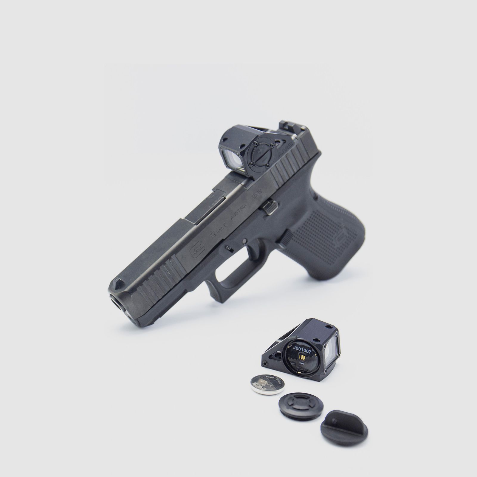 SHIELD Advanced Mini Sight (AMS) Rotpunktvisier – 8 MOA – Mattschwarz, Bild 5 von 5