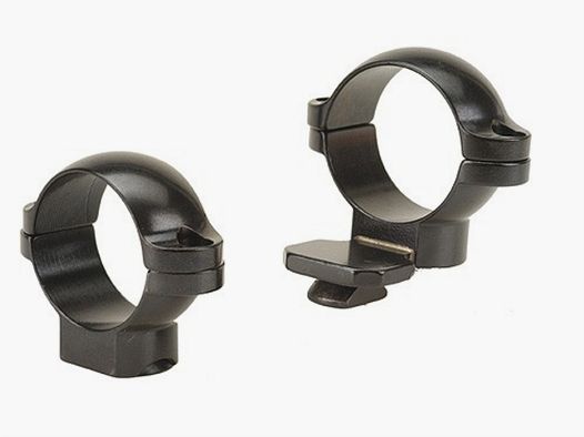 Anillos Leupold STD de 25,4 mm extendidos medianos inclinados negros brillantes