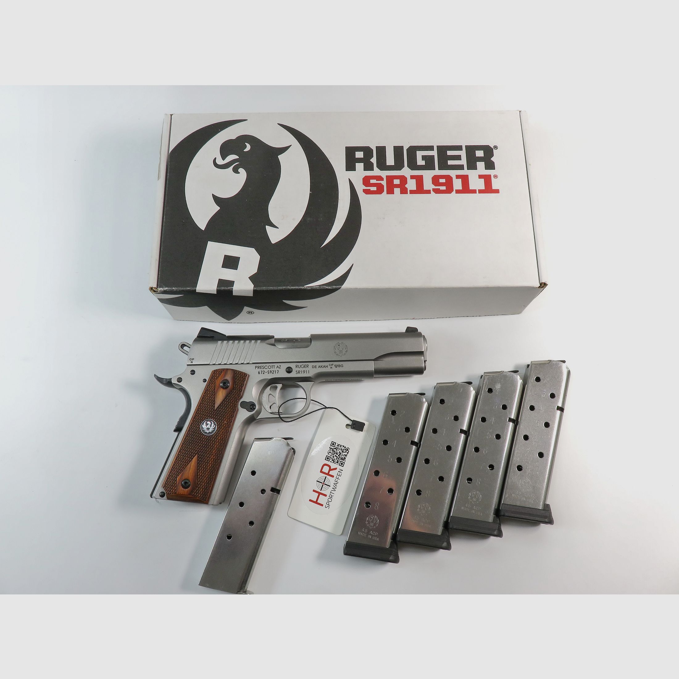 Ruger SR1911 Kaliber .45 Auto | 5 Original-Magazine | Neuwertig