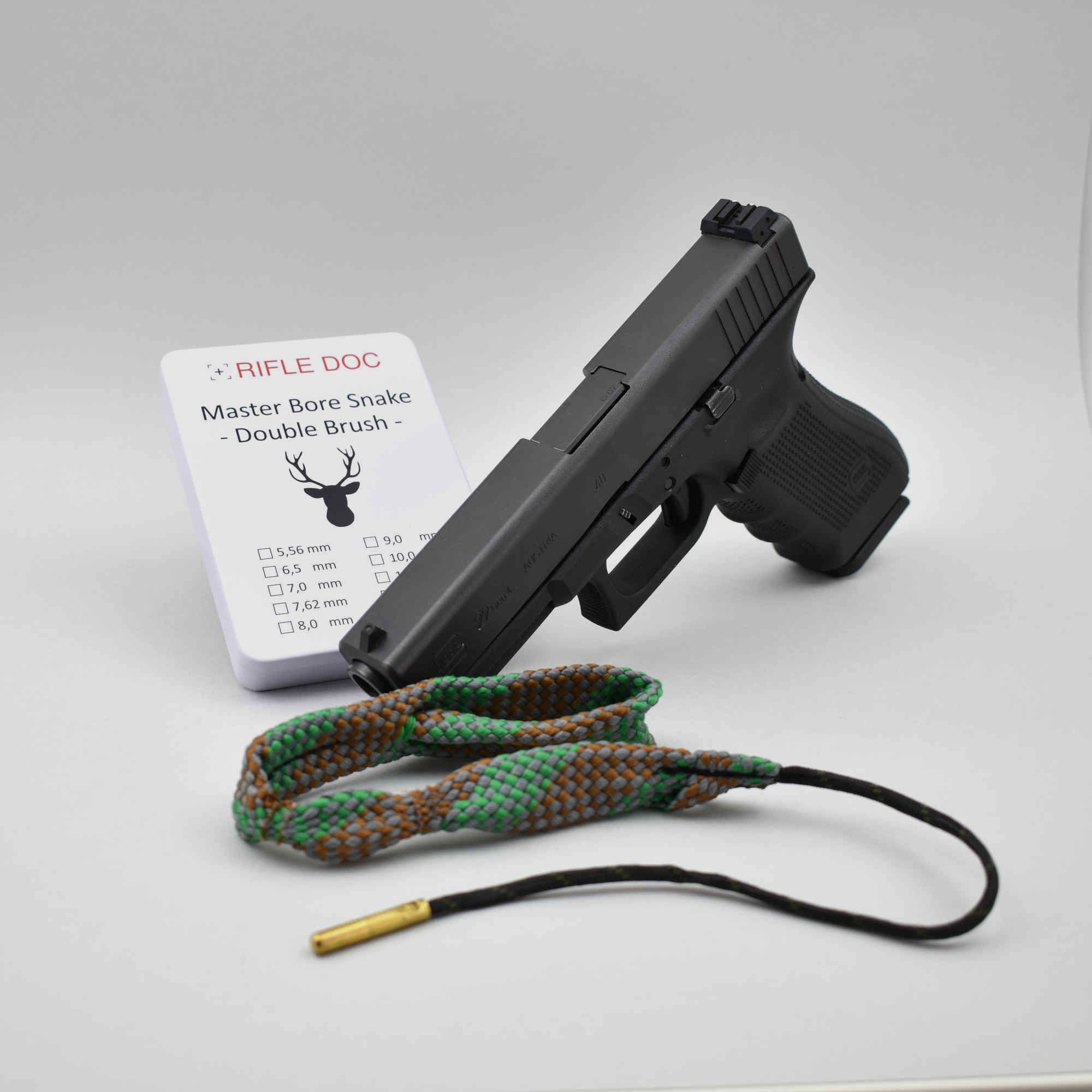 Pistooli 10 mm Cal .40 .41 | Reinigungsschnur Kurzwaffe + Alu Dose