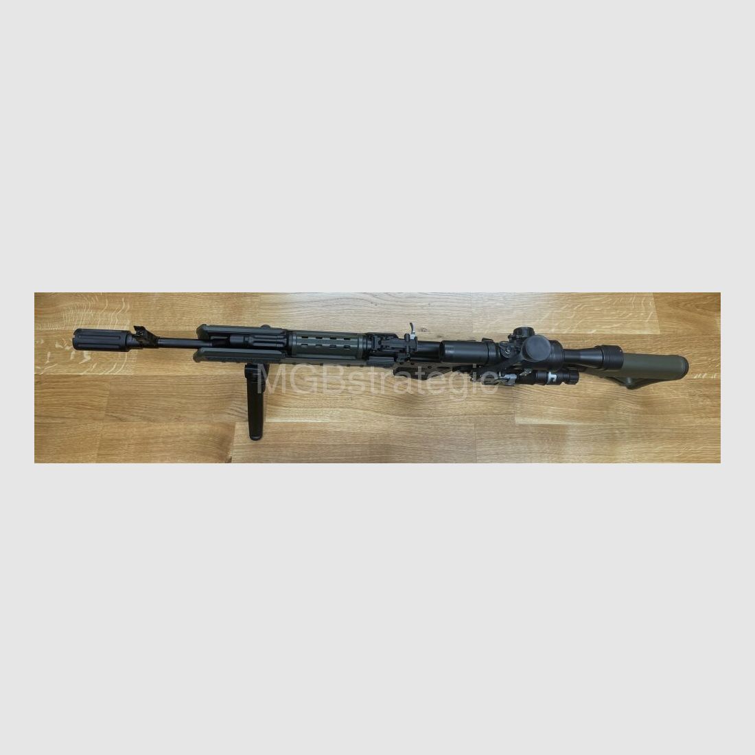 sportlich zugelassen! WBP Jack Sport - halbautom. Büchse 7,62x39 OD Green mit Schubschaft! - System AKM AK47 AK74 // Anbauteile grün