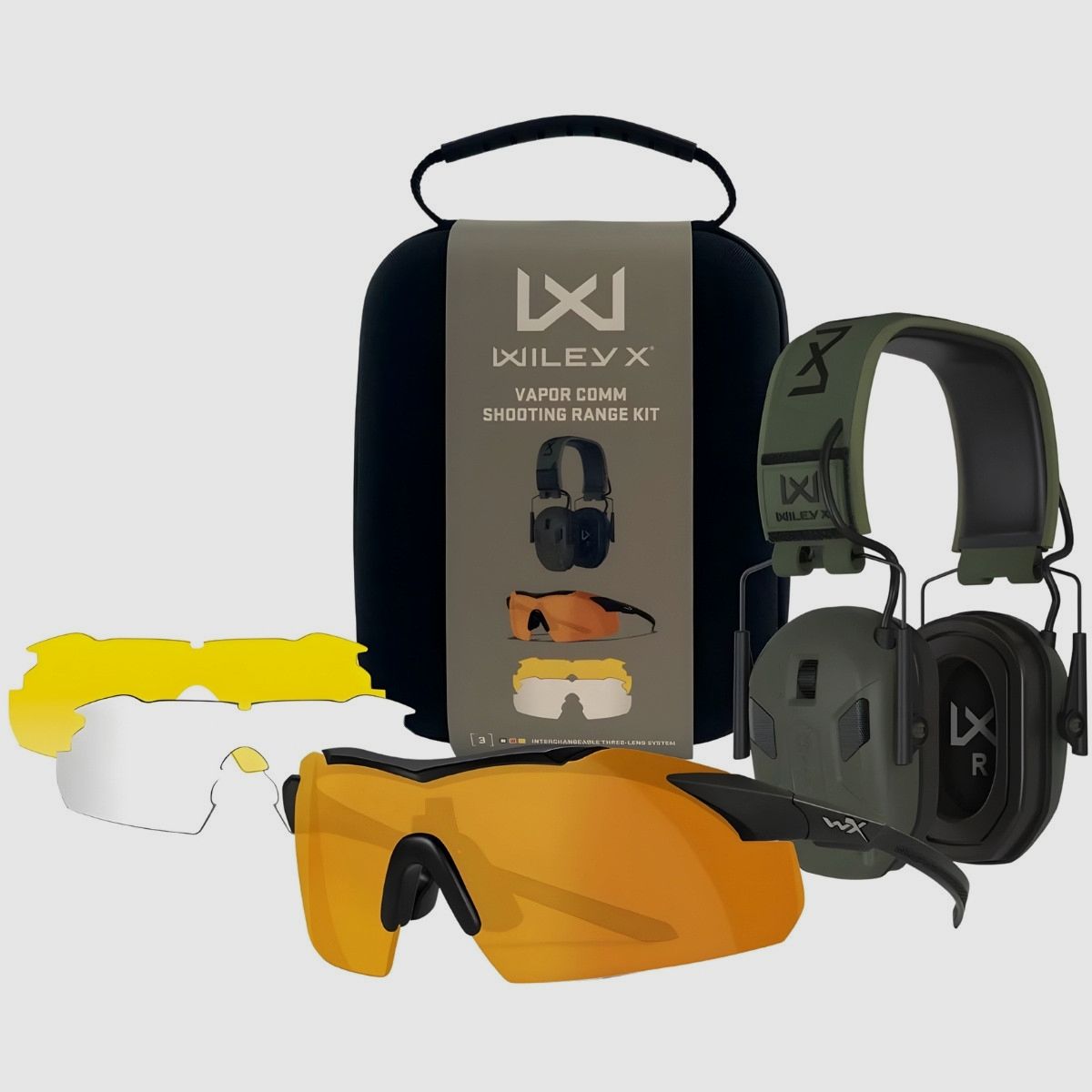 Wileyx - Zestaw Wiley X Vapor Comm Shooting Range Kit - 3553SRK, zdjęcie 1 z 8