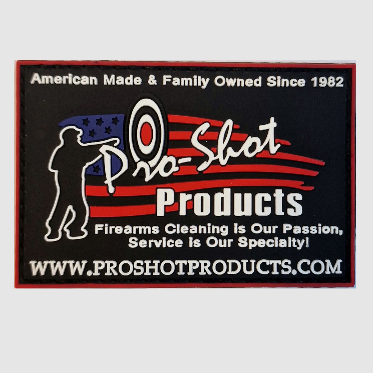 PVC patch met logo en klittenband