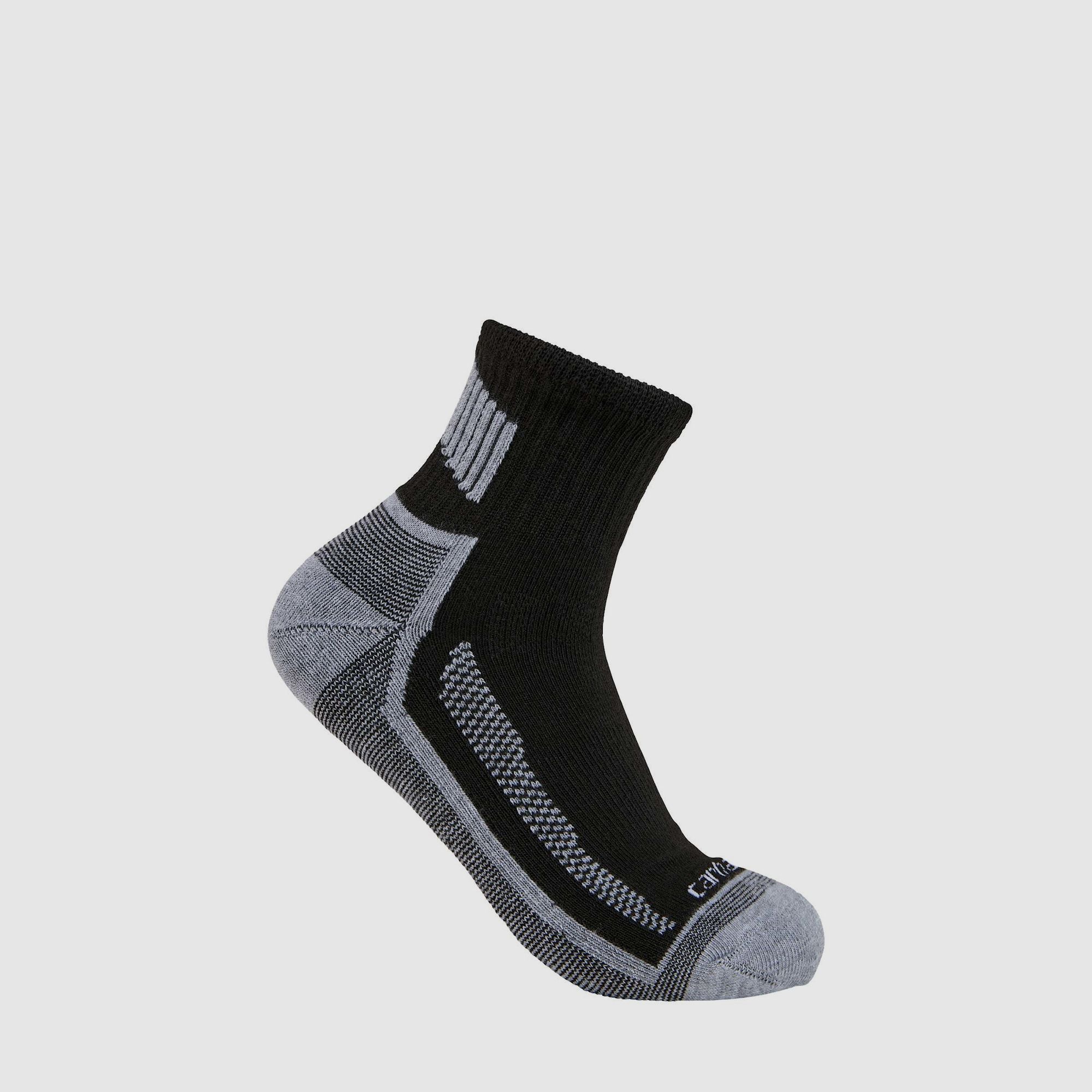 Carhartt Force Midweight Quarter Socks 3-Pack Men's Black L
