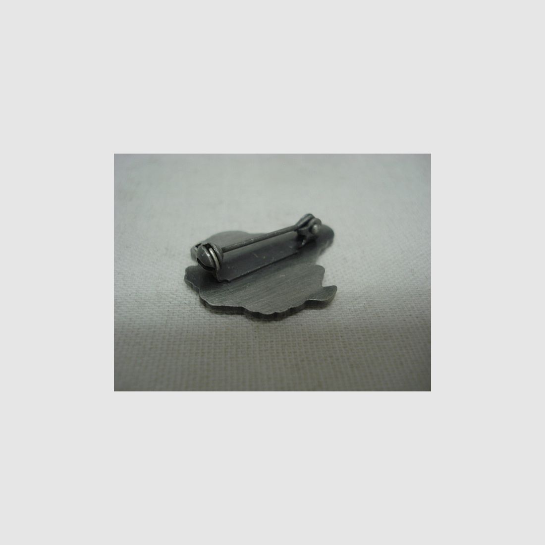 Brooch Boar - 29mm, antique silver colored