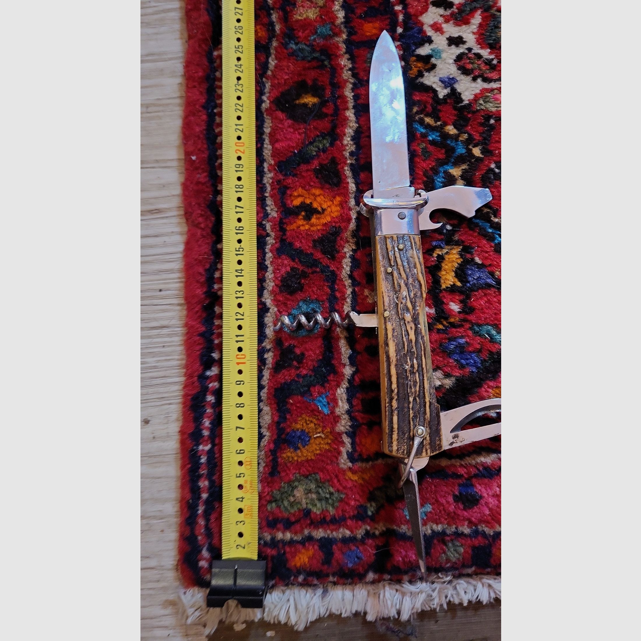 Coricama inoxid Jagdtaschenmesser mit Patronen zieher