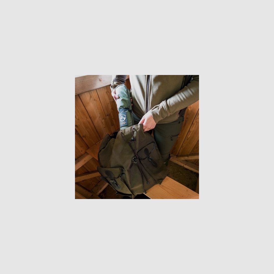 Farm-Land Ansitzkissenaus Faserpelz