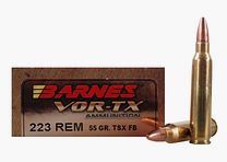 Barnes VOR-TX .223 Rem. 55GR TSX Hollow Point Flat Base 20 Patronen