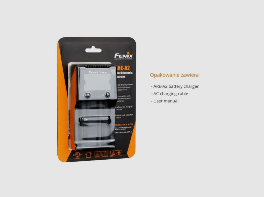 Fenix ARE-A2 mains charger, image 3 of 8