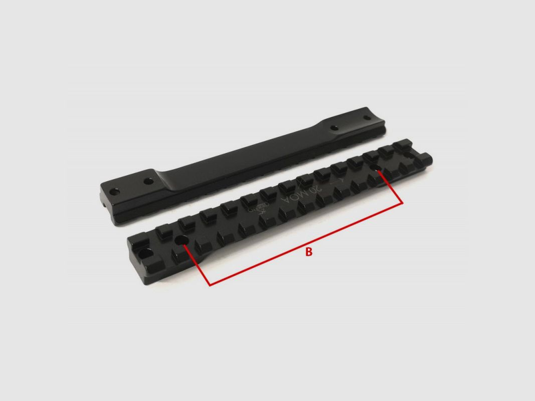 RUSAN PICATINNY RAIL SABATTI LA 20 MOA ACCIAIO, immagine 2 di 2