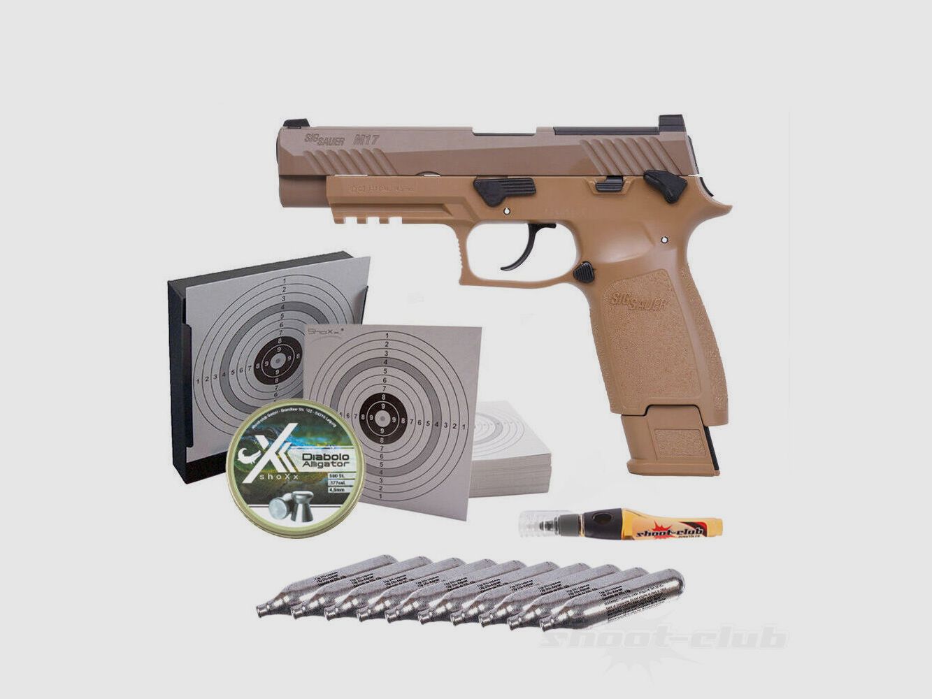 Sig Sauer	 P320 Co2 Pistole im Kaliber 4,5 mm Diabolo im Set