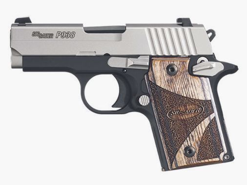SIG-SAUER P938 ZWEIFARBIG SCHWARZHOLZ (PISTOLE)