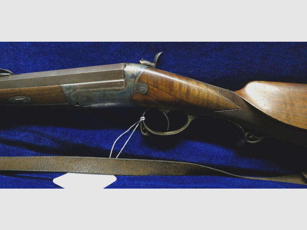 Joseph Unger Graz einläufige Hahn-Flinte mit Damastlauf Einzelanfertigung - 16/70