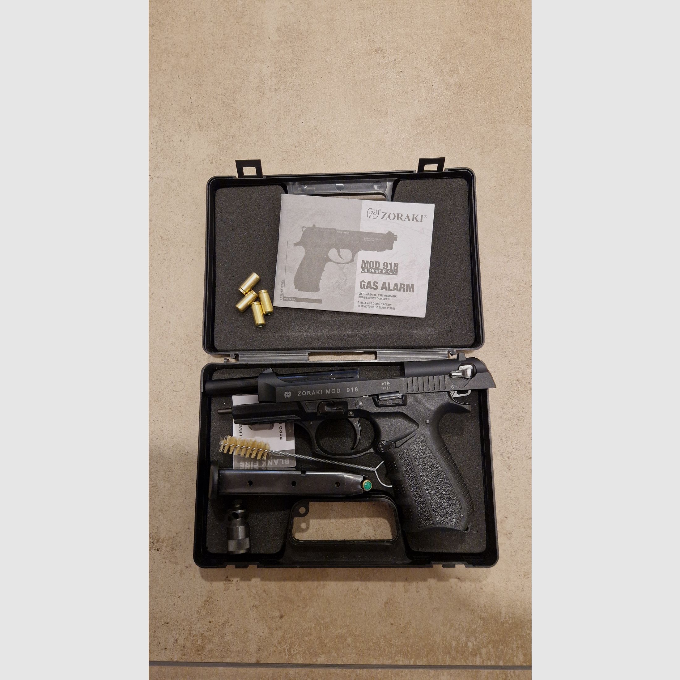 Zoraki 918 Schreckschuss-Pistole 9mm P.A. brüniert