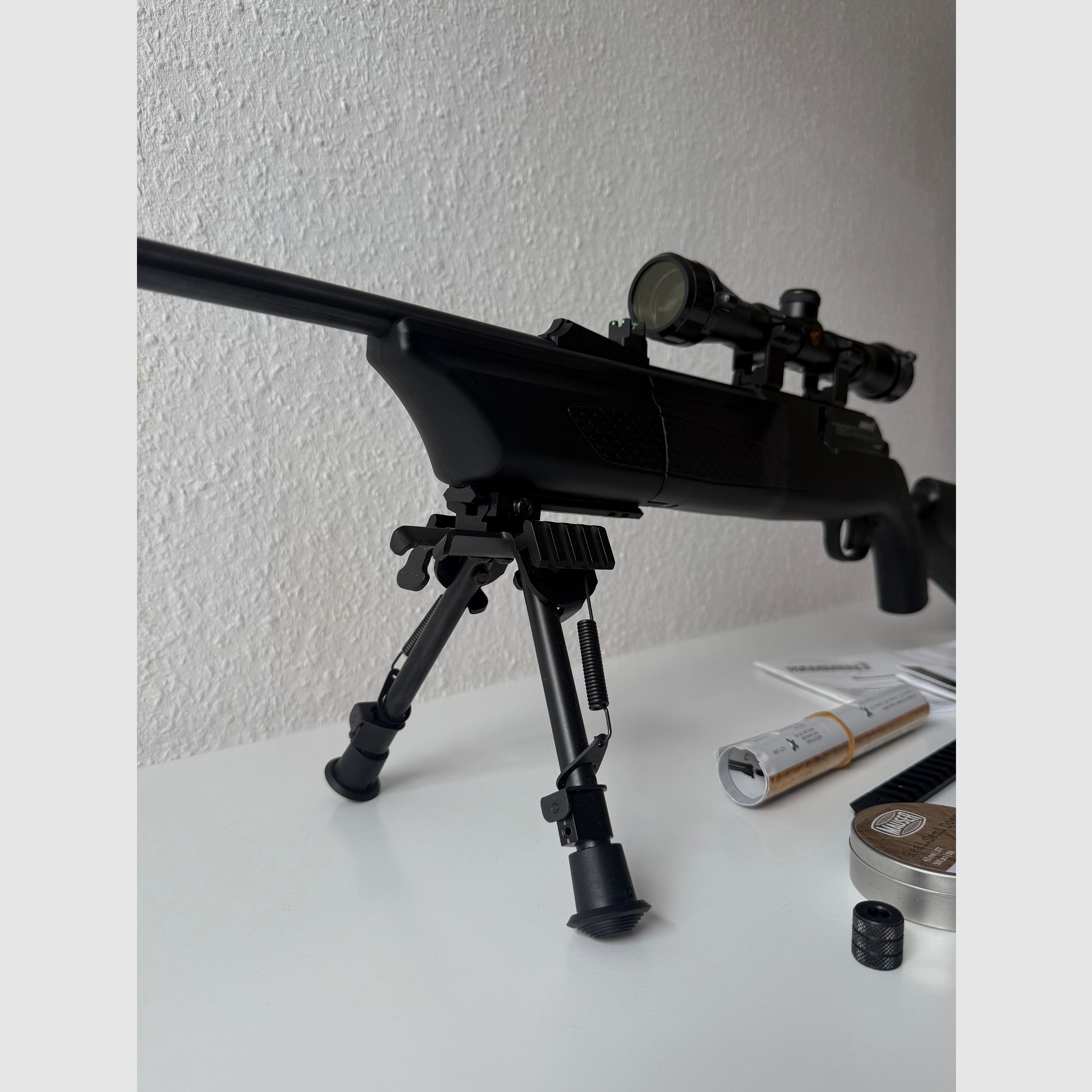 Hämmerli 850 AirMagnum + standaard + richtkijker + demper