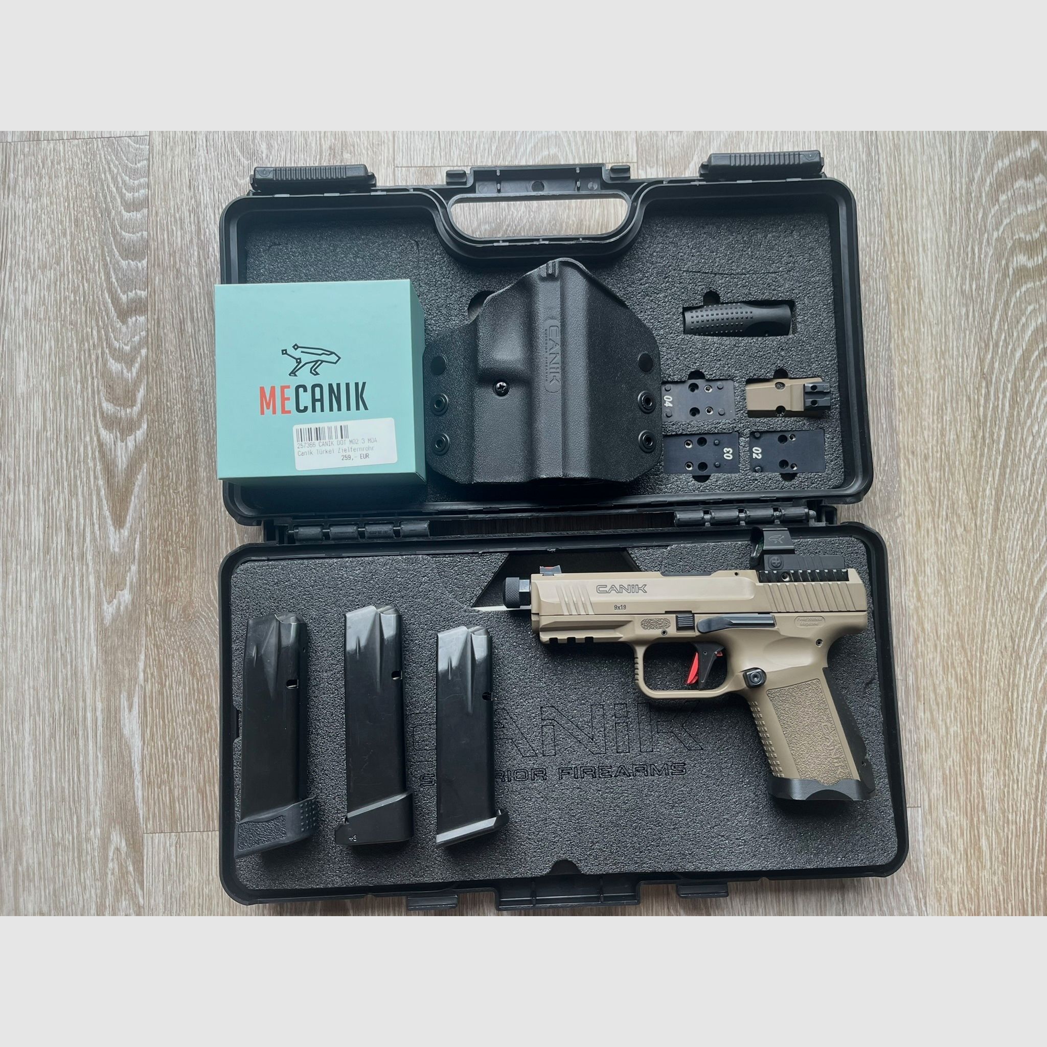 Canik TP9 Elite Combat FDE + Mecanik MO2 Red Dot