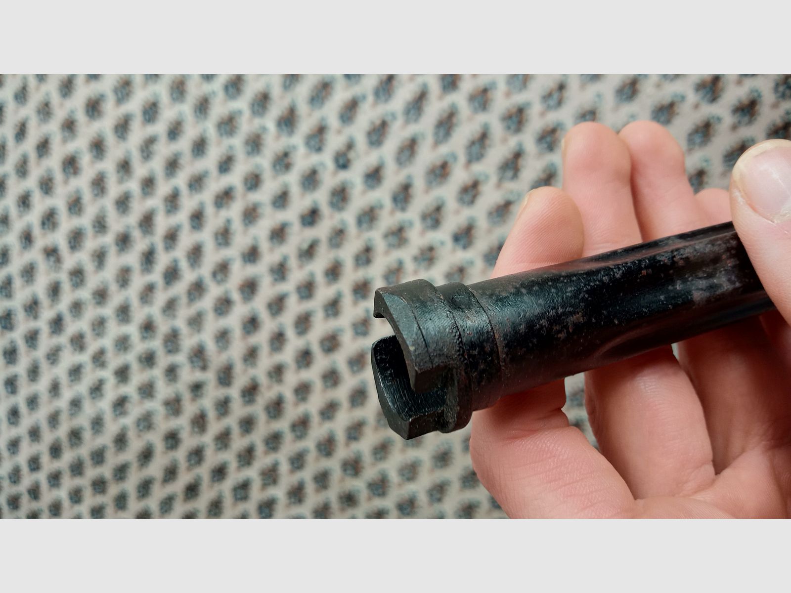 Spätes ungarisches AMD-65 Gasrohr von FEG phosphatiert und schwarz lackiert / unbenutzt aber rostig // AK / AKM