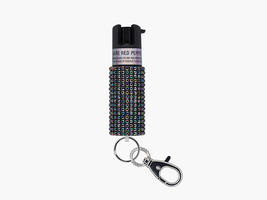 SABRE – PEPPER SPRAY WITH KEYCHAIN RING (GLITTER BLACK)