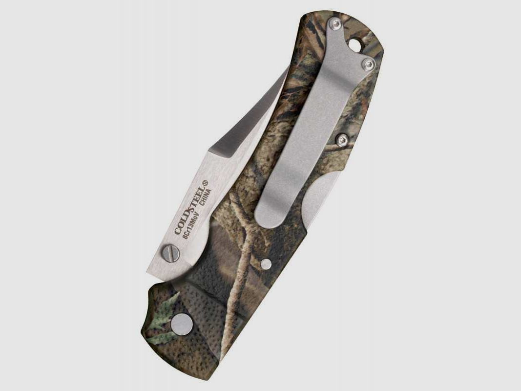 Cold Steel Double Safe Hunter Taschenmesser, Camo, mit Stahl-Clip