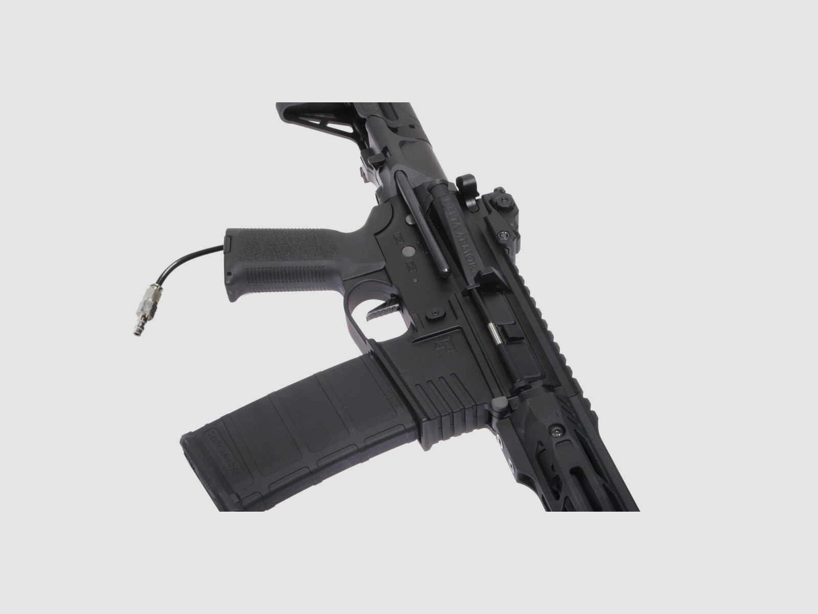 Delta Armory Airsoft Gewehr AR15 TALOS 1 PDW ALPHA Eagle mit GATE PULSAR HPA in Schwarz