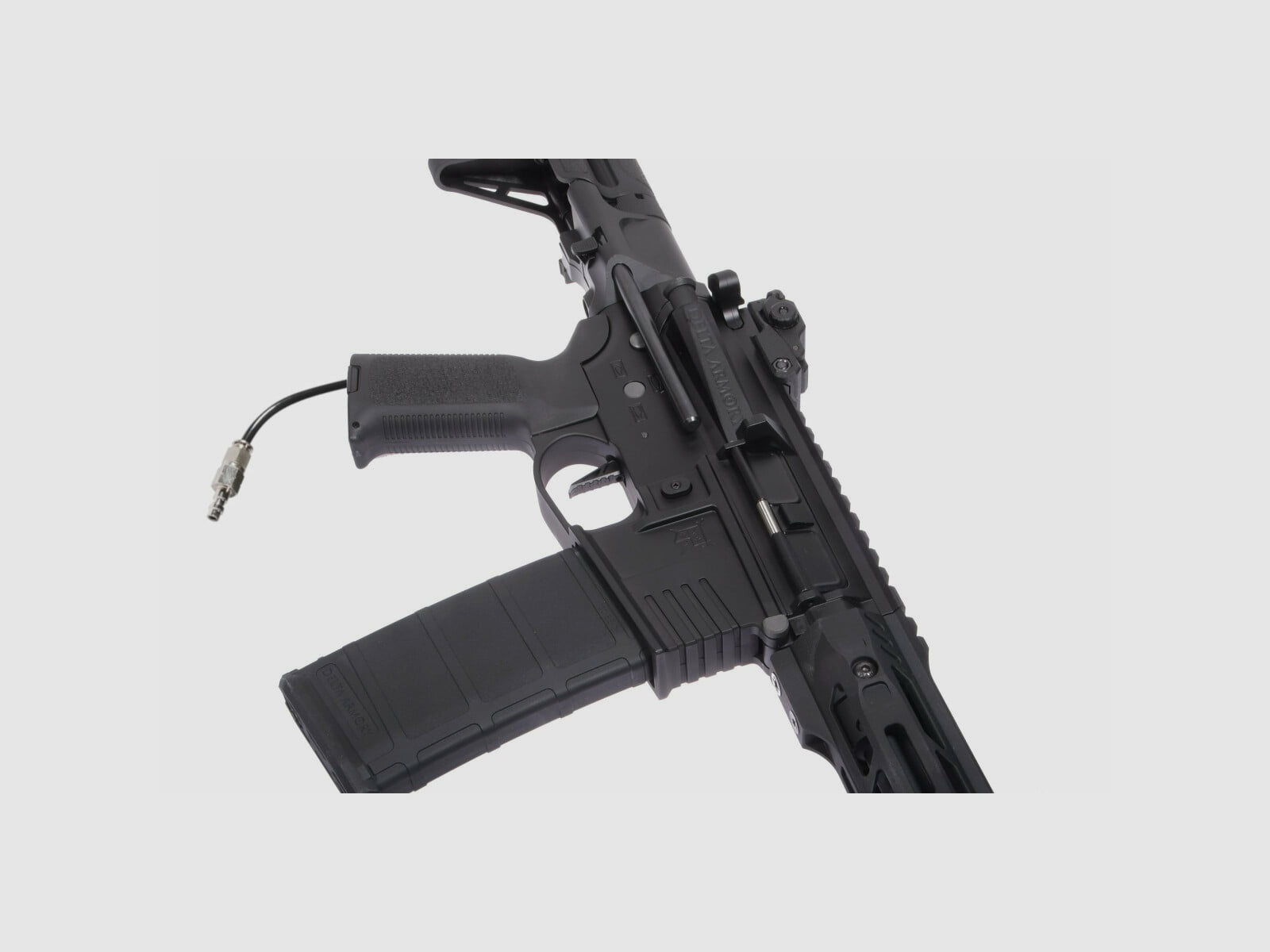 Delta Armory Airsoft Gewehr AR15 TALOS 1 PDW ALPHA Eagle mit GATE PULSAR HPA in Schwarz