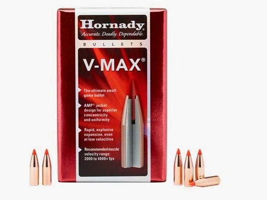 HORNADY KOGELS .22/.224 55GR V-MAX 22271 | Precisie Varmintkogel met Polymeerpunt