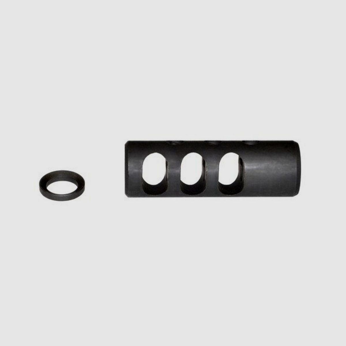 ADE AR15 Freno de boca de acero negro para calibre .223/5.56 - 1/2x28, imagen 8 de 12