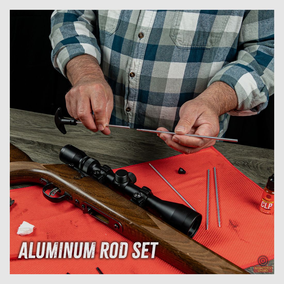 Shooter's Choice .17 Cal Waffenreinigungs-Kit inkl. FP-10 Lubricant Elite CLP (5-40) (SHF-SRK-17)
