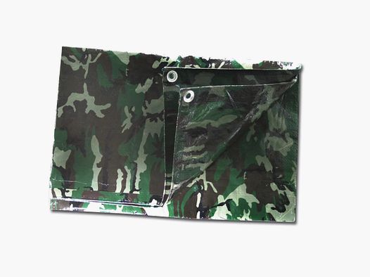 Mil-Tec Mil-Tec Abdeckplane PE 190 x 300 cm woodland