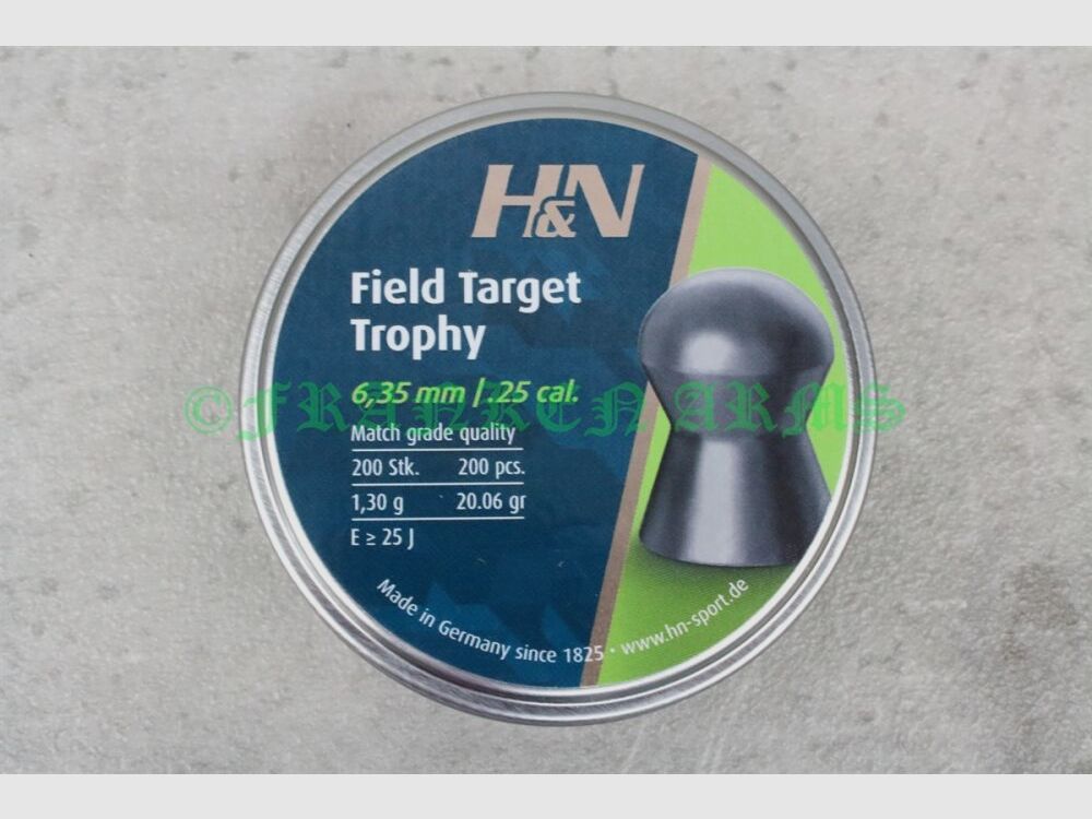 H&N Field Target Trophy 6,35mm 200 pezzi prezzi all'ingrosso